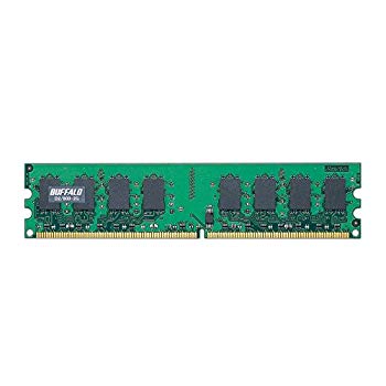 【中古】【非常に良い】BUFFALO DDR2 SDRAM 800MHz(PC2-6400) 240pin DIMM 2GB D2/800-2G bme6fzu