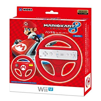 【中古】【非常に良い】マリオカート8 ハンドル for Wiiリモコン マリオ 9jupf8b