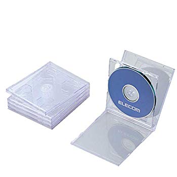 【中古】(未使用・未開封品)　エレコム CD/DVDプラケース/2枚収納/5パック/クリア v1yptgt