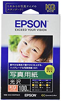 【中古】EPSON 写真用紙[光沢] KG 100枚 KKG100PSKR 6g7v4d0