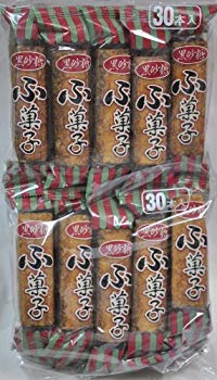 【中古】やおきん 　黒砂糖　ふ菓子　（1 大袋は11cm前後の丈のおふが30小袋入り） i8my1cf