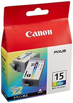 ����š�Canon �������󥯥����ȥ�å� BCI-15 Color 3�����顼 2�ĥѥå� BCI-15COLOR cm3dmju