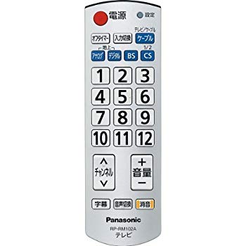 【中古】Panasonic 液晶テレビ用リモコン RP-RM102A-S wgteh8f