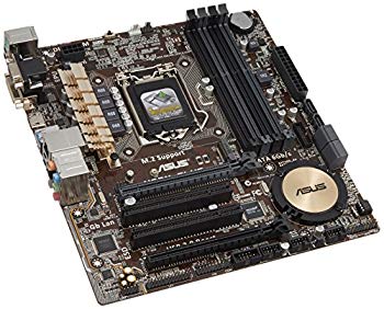 【中古】ASUSTeK Intel H97チップセット搭載マザーボード H97M-PLUS 【MATX】 9jupf8b