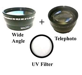 【中古】(未使用・未開封品)　ワイドレンズ+ Tele + UVキットfor JVC gz-hd3e ...