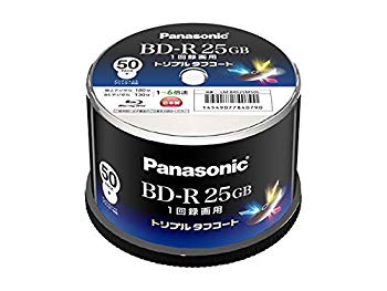 【中古】(未使用 未開封品) Panasonic 録画用6倍速ブルーレイディスク 25GB（追記型）スピンドル50枚 LM-BRS25M50S qdkdu57