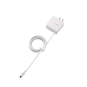 【中古】エレコム USB 充電器 ACアダプター コンセント [ スマホ & IQOS & glo 対応 ] microUSB 急速充電器 折畳式プラグ ホワイト MPA-ACMBC156SWH dwos6rj