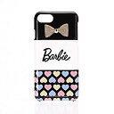 【中古】【非常に良い】iPhone7(Barbie Design)リボンプリントハードケース ハート柄 LP-BI7HSRC 2zzhgl6