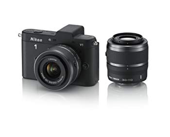 【中古】【非常に良い】Nikon ミラーレス一眼カメラ Nikon 1 (ニコンワン) V1 (ブイワン) ダブルズームキット ブラック N1 V1WZ BK tf8su2k