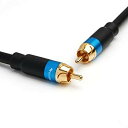 【中古】BlueRigger デュアルシールド・サブウーファー・オーディオRCA ケーブル、金メッキコネクタ付 - 2.4m i8my1cf