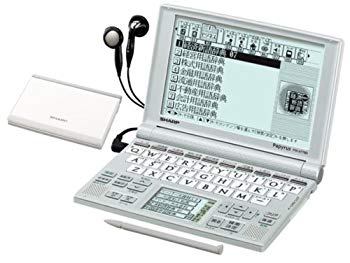 【中古】シャープ 音声対応・タイプライターキー配列電子辞書 ノーブルホワイト PW-AT780W 6g7v4d0