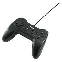 【中古】iBUFFALO USBゲームパッド 10ボタン デジタル対応 連射機能 ブラック BSGP1001BK wyw801m(2)