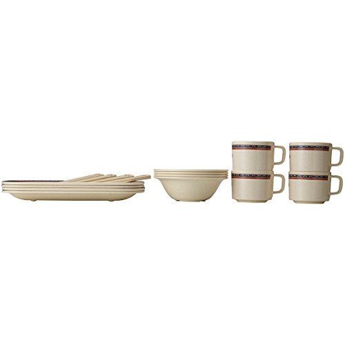 【新品】ロゴスナバホパーティー箸付き食器セット4人用812850009n2op2j