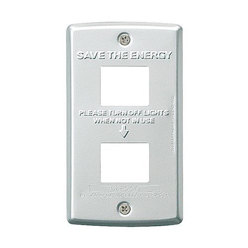 【新品】 ALUMINUM SWITCH PLATE / アルミ スイッチプレート (二ヶ口) oyj0otl