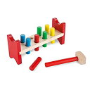 【中古】【非常に良い】Melissa & Doug デラックス 木製 パウンドアペグ おもちゃ ハンマー付き One Size 496