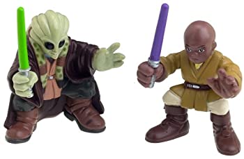 【中古】【非常に良い】Star Wars Episode 3 Junior Figure 2 Pack Mace Windu & Kit Fisto
