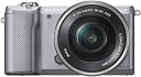 【中古】SONY ミラーレス一眼 α5000 パワーズームレンズキット シルバー ILCE-5000L-S