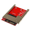 【中古】StarTech.com mSATA SSD - 2.5インチSATA変換アダプタ オープンフレーム筐体(高さ7) SAT32MSAT257(2)
