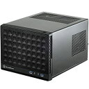 【中古】【非常に良い】SilverStone SUGOシリーズ Mini-ITX対応キューブ型PCケース メッシュフロントパネル ブラック SST-SG13B