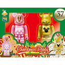 【中古】【非常に良い】Disney Christmas Party BE@RBRICK ペアボックス賞37ミニーマウスジンジャークッキーVer.&ゴールドメタリック(3)