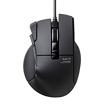 【中古】【非常に良い】エレコム ゲーミングマウス 【DUX】 有線 10ボタン 2400dpi ハードウェアマクロ対応 M-DUX30BK