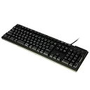 【中古】オウルテック Cherry社製「青軸」メカニカルキースイッチ採用 USB/PS2両対応 Nキーロールオーバー対応 109フルキー 日本語キーボード ブラ...