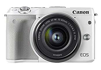 【中古】Canon ミラーレス一眼カメラ EOS M3 レンズキット(ホワイト) EF-M15-45mm F3.5-6.3 IS STM 付属 EOSM3WH-1545ISSTMLK 【中古】Canon ミラーレス一眼カメラ EOS M3 レンズキット(ホワイト) EF-M15-45mm F3.5-6.3 IS STM 付属 EOSM3WH-1545ISSTMLK