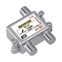 【中古】【非常に良い】DXアンテナ 分岐器 【2K 4K 8K 対応】 1分岐 屋内用 F型端子 ノイズに強いダイカスト製高シールド構造 1CMS(2)