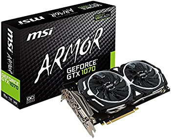 【中古】MSI GeForce GTX 1070 ARMOR 8G OC グラフィックスボード VD6083
