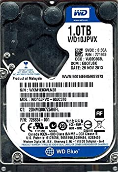 【中古】【非常に良い】Western Digital WD10JPVX-60JC3T0 1TB DCM: EBOTJBK [並行輸入品]