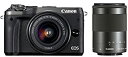 【中古】【非常に良い】Canon ミラーレス一眼カメラ EOS M6 ダブルズームキット(ブラック) EF-M15-45mm/EF-M55-200mm 付属 E...