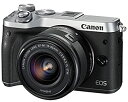 【中古】【非常に良い】Canon ミラーレス一眼カメラ EOS M6 レンズキット(シルバー) EF-M15-45mm F3.5-6.3 IS STM 付属 E...