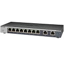 【中古】NETGEAR アンマネージ スイッチングハブ 8ポート+10G (2ポート) 卓上型コンパクト ギガビット 静音ファンレス 省電力設計 法人向け GS110MX