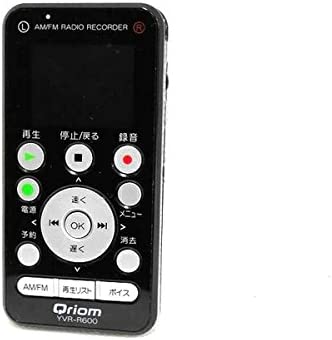 【中古】山善(YAMAZEN) キュリオム AM/FM ラジオボイスレコーダー YVR-R600 ブラック