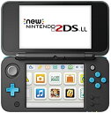 【中古】【非常に良い】Newニンテンドー2DS LL 【ブラック×ターコイズ】3DSのゲームが遊べる(2)