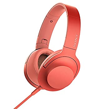 【中古】ソニー ヘッドホン h.ear on 2 MDR-H600A : ハイレゾ対応 密閉型 リモコン・マイク付き 2017年モデル トワイライトレッド MDR-H600A R