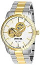 【中古】【非常に良い】Invicta Men's 27561 Objet D Art Automatic 3 Hand Silver Dial Watch