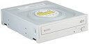 【中古】日立LGデータストレージ 24倍速対応スーパーマルチDVDドライブ ホワイト ソフト付き GH24NSD5 WH BLH