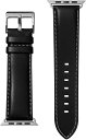 【中古】【非常に良い】LAUT Apple Watch アップル ウォッチバンド 1 2 3 4 5 6 SE BAND 42mm 44mm NOIR レザー ベルト バンド ノワール LAUT_AWL_OX_BK
