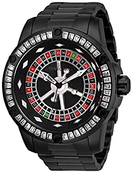 【中古】Invicta Men's 28715 Specialty Automatic 3 Hand Black Red Green Silver Dial Watch