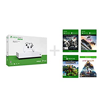 【中古】【非常に良い】Xbox One S 1 TB All Digital Edition ソフト4本セット Forza Horizon 3 + Minecr...