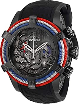 【中古】【非常に良い】Invicta Men's Bolt Black Silicone Band Steel Case Quartz Analog Watch 28216 【中古】【非常に良い】Invicta Men's Bolt Black Silicone Band Steel Case Quartz Analog Watch 28216