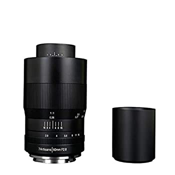 【中古】7artisans 60mm F2.8 カメラ交換レンズ 1：1超マイクロ距離 手動式 APS-Cプライムマクロアルミレンズ 固定式 花、昆虫など撮影が最適 ソニー A65
