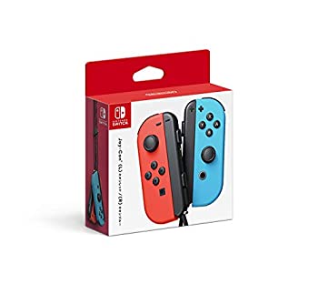【中古】【非常に良い】【任天堂純正品】Joy-Con (L) ネオンレッド/ (R) ネオンブルー