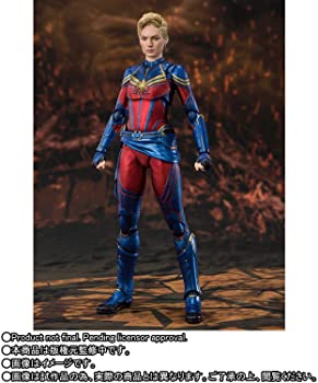 【中古】【非常に良い】S.H.Figuarts キャプテン マーベル（アベンジャーズエンドゲーム）全高約150mm 可動フィギュア