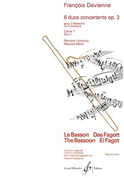 ドヴィエンヌ : 6つの協奏的二重奏曲 作品3 第一巻 (ファゴット2本) ビヨドー出版