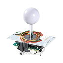 【中古】(未使用・未開封品)Sanwa JLF-TP-8YT-SK OEM ホワイト ボール ハンドル アーケード ジョイスティック 4 & 8 ウェイ 調整可能 (Mad Catz SF4 トーナメント用ジョイス(2)