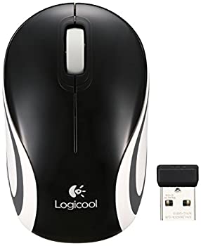 【中古】【非常に良い】Logicool ロジクール ワイヤレス ミニマウス ブラック M187BK