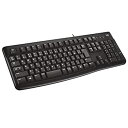【中古】(未使用・未開封品)ロジクール 有線 キーボード 耐水 K120 USB接続 テンキー 薄型 有線キーボード 国内正規品