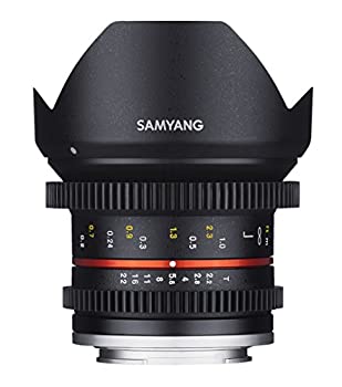 【中古】【非常に良い】SAMYANG 単焦点広角レンズ 12mm T2.2 キヤノン EOS M用 APS-C用